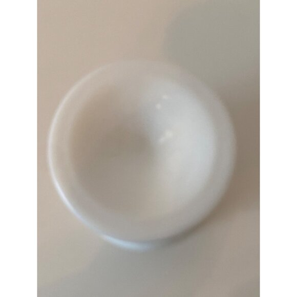 White Milk Glass Water Goblet Stemware Grapes Leaves Replacement Vintage - Picture 9 of 12